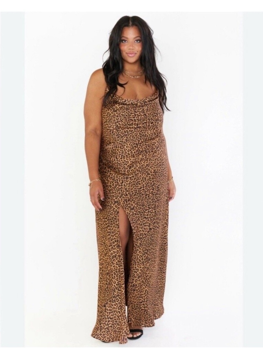 Show Me Your Mumu Brown Leopard Print Maxi Dress